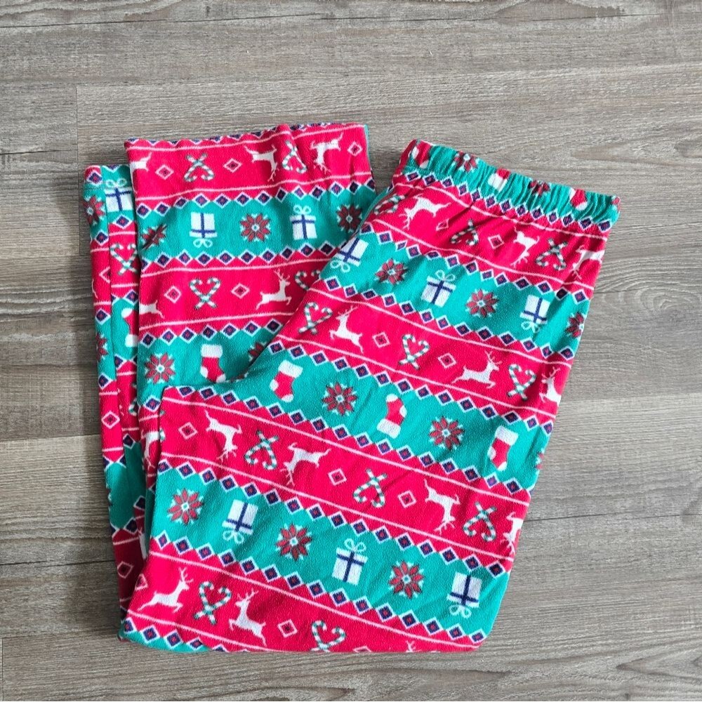 Joe Boxer fleece christmas print pajamas size XL